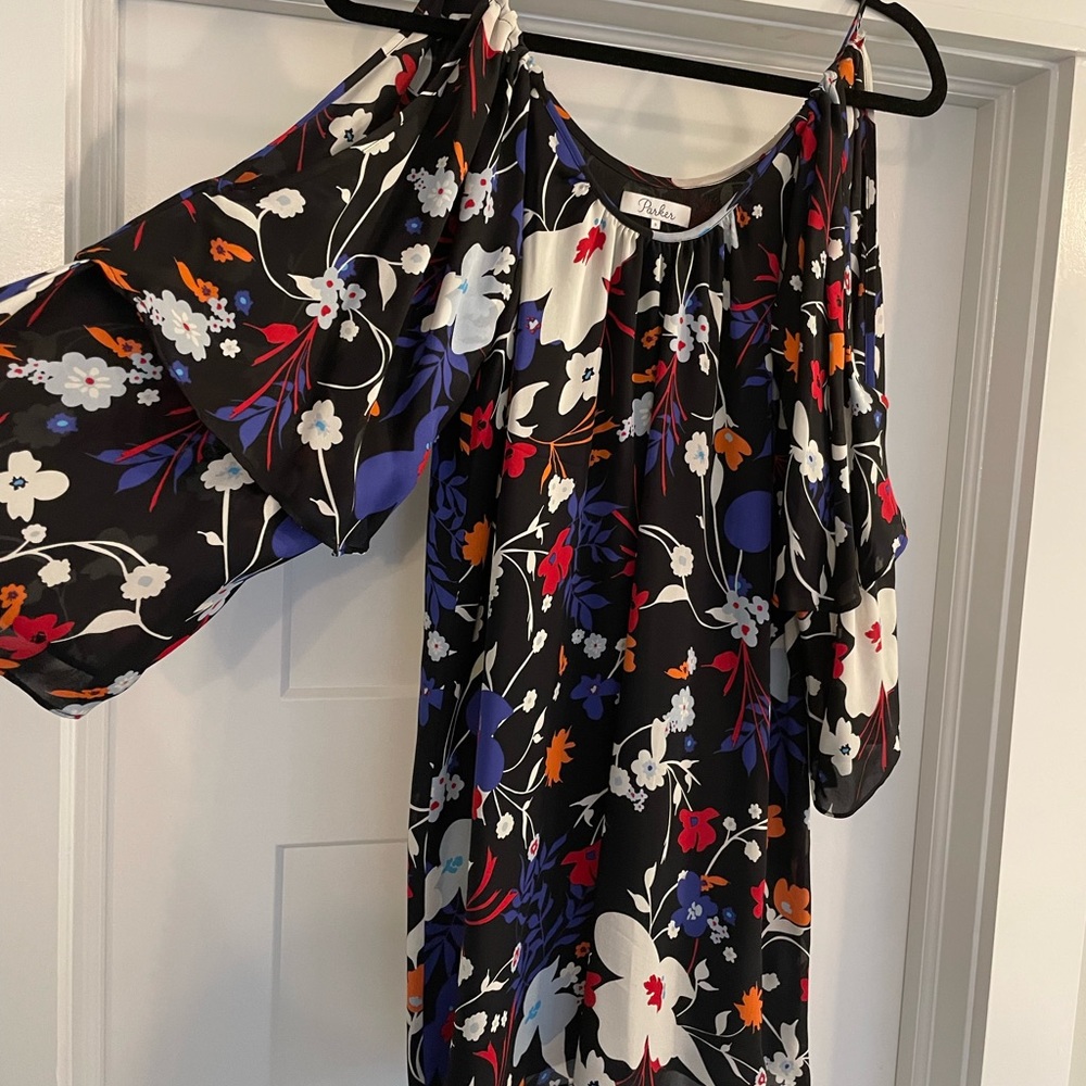 Parker cold shoulder mini dress
